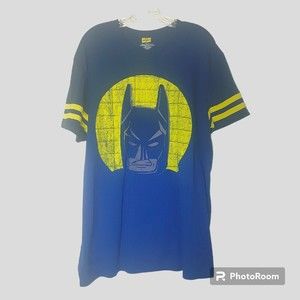 Lego Batman Movie Men's Short Sleeve Shirt Size XL Blue